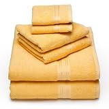 Perry Eillis FireIsland 6-Piece Bath Towel Set, Cornsilk