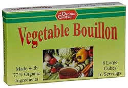 Organic Gourmet Organic Vegetable Boullion Cubes, 3.1-Ounce Container (Pack of 12)