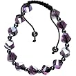 Amethyst Aurora Shamballa Bracelet Unisex