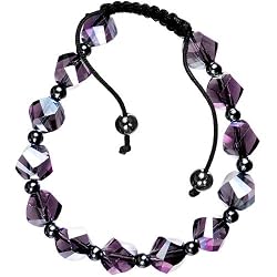 Amethyst Aurora Shamballa Bracelet Unisex