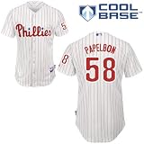 Jonathan Papelbon #58 Philadelphia Phillies (Med.) Majestic Authentic Home Jersey