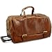 Maxwell Scott Luxury Tan Fine Leather Luggage (DinoL) - Large