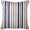 Indigo Stripe Pillow - Blue (17x17")