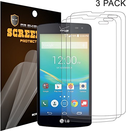 Mr Shield For LG TRANSPYRE (VS810PP) / LG Optimus F60 Anti-glare [Matte] Screen Protector [3-PACK] with Lifetime Replacement Warranty