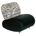 Kid's Broadway Chair - Zebra/ Black
