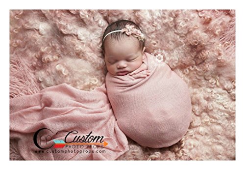 Newborn Photo Props Weathered Rose Lux {Luxury} Stretch Knit Newborn Baby Wrap, Photography Props, Baby Props, Photo Props