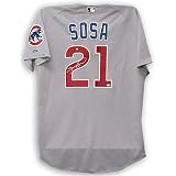 Sammy Sosa Chicago Cubs Framed Autographed Grey Majestic Jersey