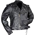 Lederjacke Leder Jacke f�r Biker Chopper Mottoradjacke Motorrad Rocker Punk Rockabilly