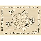 Golf Is..Square Rubber Stamp By DRS Designs