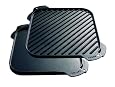 Lodge Logic Single Burner Reversible Grill / Griddle - 10-1/2-by-10-1/2