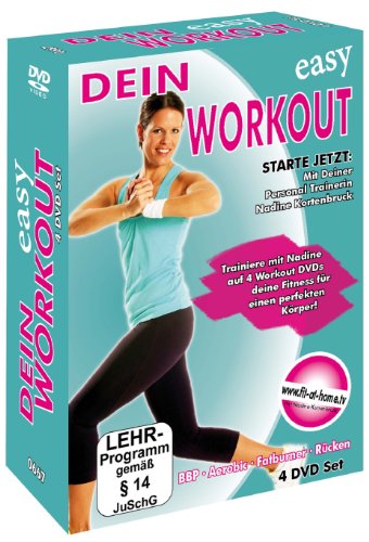 Produkt-Bild: Dein Easy Workout : R&uuml;cken - Aerobic - Fatburner - Bauch, Beine, Po - 4 DVD Box