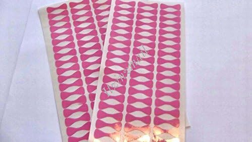 Vinyl 1 3/4" Baby Pink Bow Tie Stickers 70 ct Easy Peel and Stick on Sheets