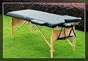 AOSOM Black Portable Thick Massage Table Tatto Spa