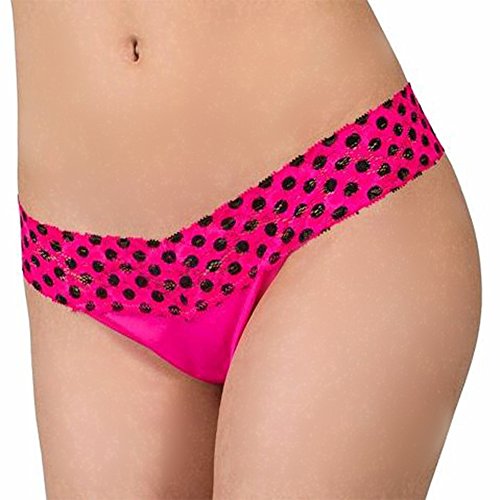 Fiori Women's Waist Lace Sexy Low-Rise Thong Panty