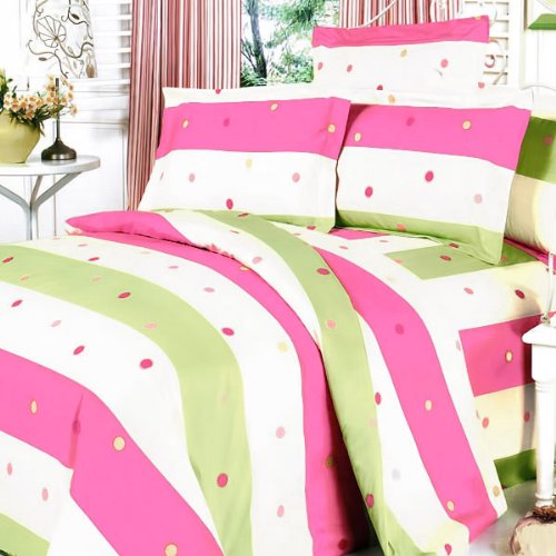 Blancho Bedding - [Colorful Life] 100% Cotton 7PC MEGA Comforter Cover/Duvet Cover Combo (Queen Size)
