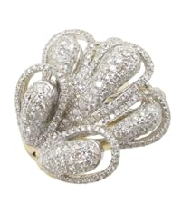 14k Yellow Gold 3.37ctw Diamond Cocktail Ring LR966Y Size 7.25