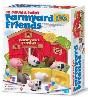 Childrens Toyshop  Toys : Mould & Paint - Farmyard Friends