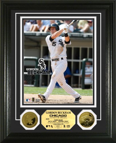 Highland Mint MLB Chicago White Sox Gordon Beckham Gold Coin Photo Mint