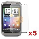 5 x Invisible Screen Protector Shields for HTC Wildfire S
