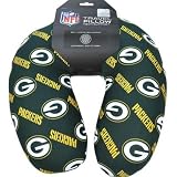 NFL Green Bay Packers Soft Microbead Travel Neck Support Airplane Pillow Green