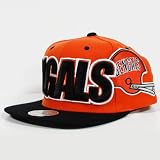 Mitchell & Ness Cincinnati Bengals Large Wordmark Snapback Adjustable Hat