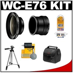 Nikon WC-E76 Wide Angle Converter Lens + Nikon UR-E21 Step-Down Ring Lens Adapter + Precision Design Accessory Kit for Nikon Coolpix P6000 Digital Camera