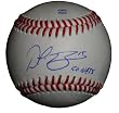 Washington Nationals Derek Norris Autographed ROLB Baseball Featuring "Go Nats" Inscription! Proof Photo