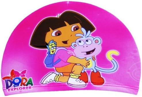 Swimming Equipment Cute Cartoon Swim Cap Lycra for Kids for Girls (dora)