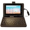 New 7" Inch Black Leather Look Case + USB Keyboard With Free Stylus & Stand Feature For Protection Of Your 7" Tablet PC ePad aPad Device