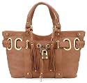 BOVARI Whiskybraun XL Padlock Shopper Handtasche