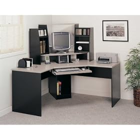 Digital Dock Corner Workcenter and Hutch Set - Elements - O'Sullivan Office Furniture -... by Creative Marketing Group