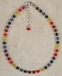 Anklet - Chakra, Swarovski Crystal Beads