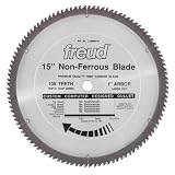 Freud LU89M015 15-Inch 108 Tooth Non-Ferrous Metal Cutting Saw Blade with 1-Inch Arbor
