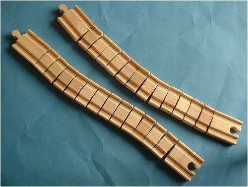 Childrens Toyshop  Toys : Wooden Train Track - 2 x Crazy Track (compatible with other leading brands) - Bigjigs Rail