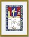 Gold Framed/Matted Print 17x23, Alice in Wonderland: Young Man and Father William - Color Me!