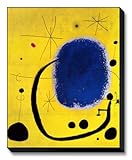 IMAGE OF L'Oro dell' Azzurro Stretched Canvas Poster Print by Joan Miró, 24x30
