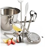 Pinzon 8-Piece Stainless-Steel Barware Set