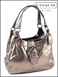 Authentic Coach Soho Leather Lynn Hobo Handbag 17219 Bronze