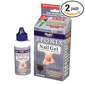 Sponix Nail Gel For Clear Healthy Looking Nails, 2-Ounce Boxes (Pack of 2)