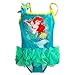 Disney Store Princess The Little Mermaid Ariel Girl One Piece Deluxe Swimsuit