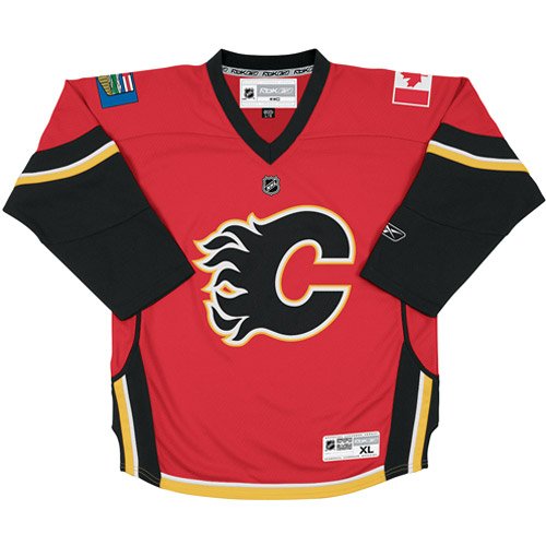 Reebok Calgary Flames Infant Replica Home Jersey 12-24 Months