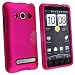 Snap-on Rubber Coated Case for HTC EVO 4G, Hot Pink