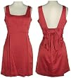 JOHNNY MARTIN Stretch Red Dress W/ Bow Back