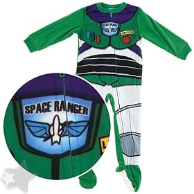 Buzz Lightyear Footed Sleeper Pajamas for Toddler Boys