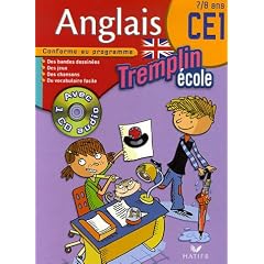 Tremplin Anglais Ecole CE1 : 7/8 Ans (1CD audio)
