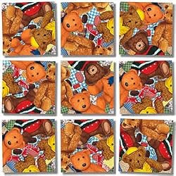 B Dazzle Teddy Bears Scramble Squares 9 Piece Puzzle