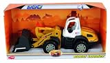 Dickie-Spielzeug 203413429 - Road Loader, Freilauf, batterieb. Arm, Licht, Sound, Try Me, orange/wei&szlig;