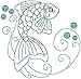 Fancy Fishies Redwork Embroidery Machine Designs on CD - Multiformat Pattern CD
