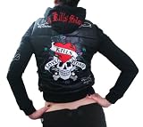 New Ed Hardy By Christian Audigier Womens Love Kills Slowly Rhinestone Embroidery Vest Jacket, EHJW 6035 (L, Black) 51ZVW26boLL. SL160 New Ed Hardy By Christian Audigier Womens Love Kills Slowly Rhinestone Embroidery Vest Jacket, EHJW 6035 (L, Black)