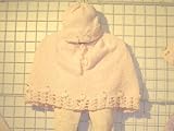 Pcp81, Knitted on Hand Knitting Machine Finished By Hand Crochet Baby Pink Chenille Infant Girls Poncho Pant Hat Set Trimmed with Satin Rosebuds